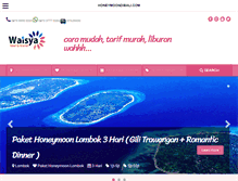 Tablet Screenshot of honeymoondibali.com